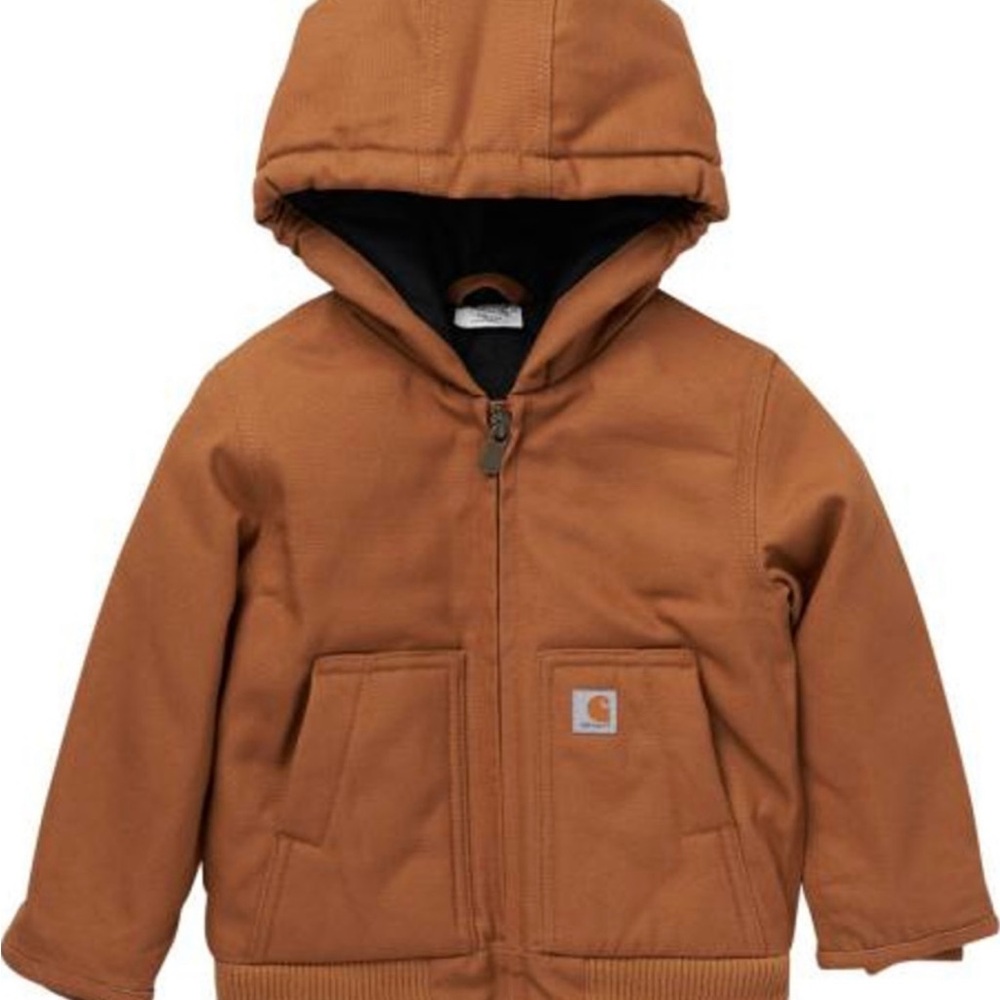 Carhartt Brown Boys.24M.Zip-Up Jacket